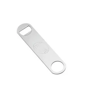Abrebotellas plano de acero inoxidable 17 cm