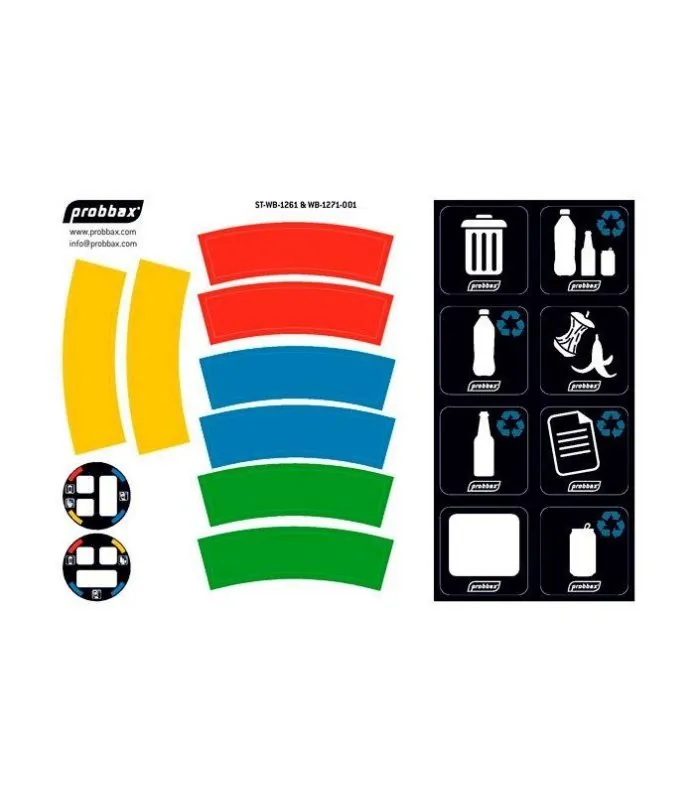 Set de pegatinas para la papelera