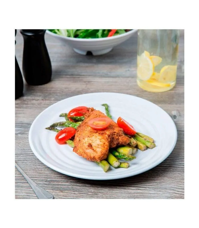 Plato redondo melamina serie Milano