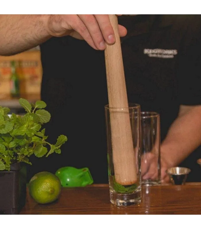 Agitador de madera natural de 25,5 cm perfectos para usar en cócteles.