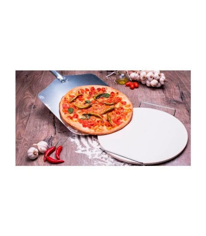 Lujosa Pala de Pizza Gourmet para Hornear Pizza casera Pala Giratoria de Aluminio Chef Pomodoro de 9 con Mango de Madera Desmontable para Guardar Fácilmente de 47 de Largo 