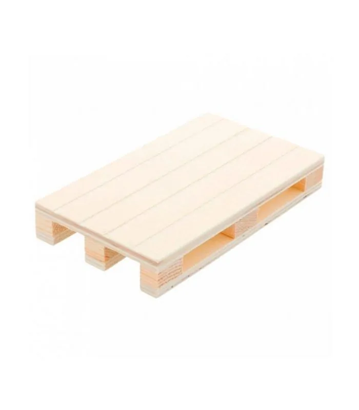 Mini palet de madera natural