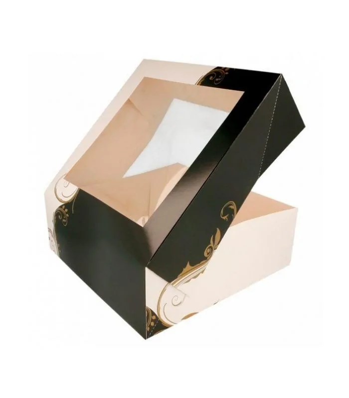 Cajas con ventana pastelería
