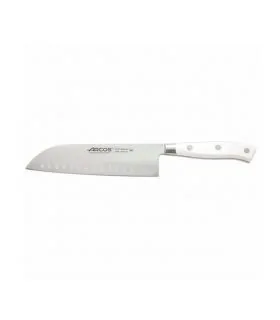 cuchillo santoku de 14 cm riviera blanc acero inoxidable