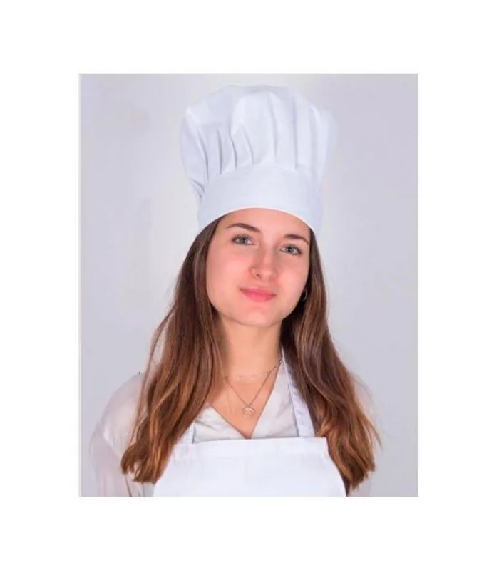 Gorro cocinero blanco