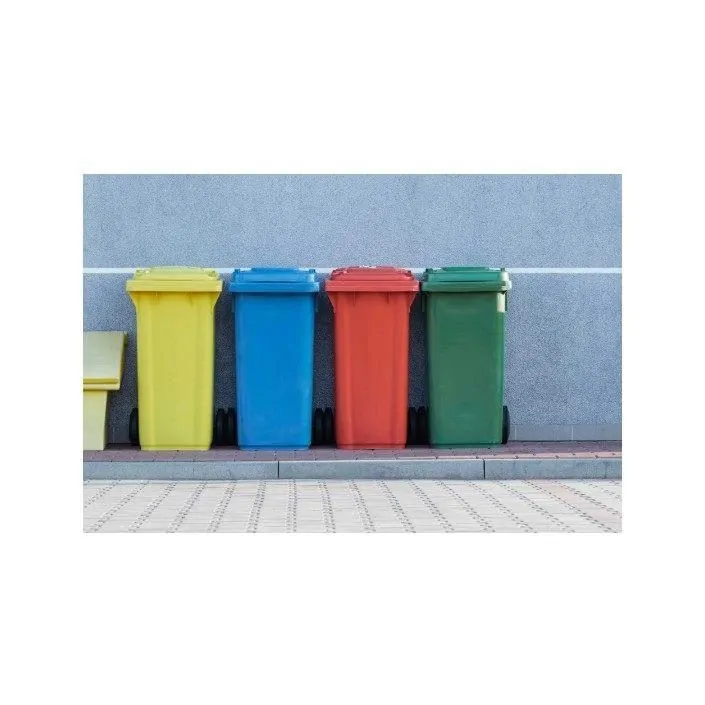 Basurero con ruedas y tapa abatible - Cubos de basura Congost