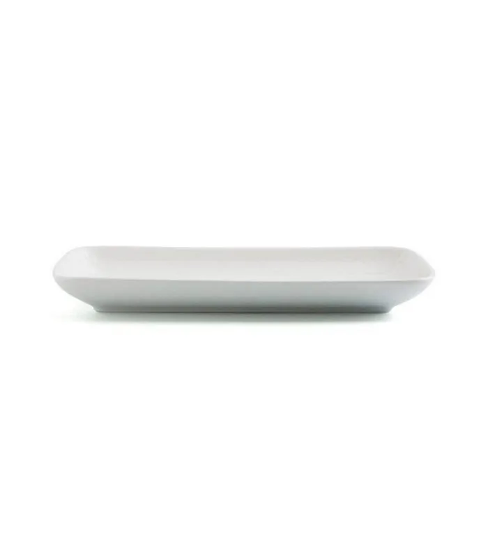 Fuente rectangular de porcelana
