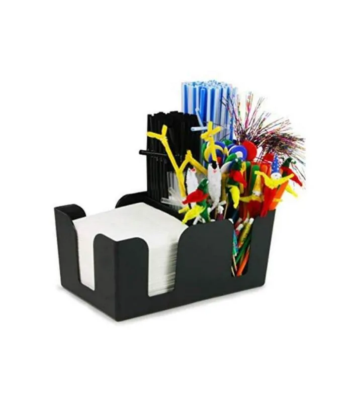 Organizador de servilletas y pajitas