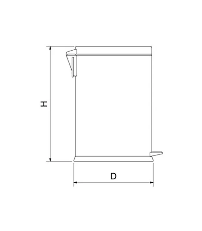 Papelera con pedal