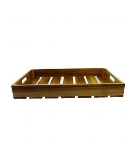 Caja de madera de acacia