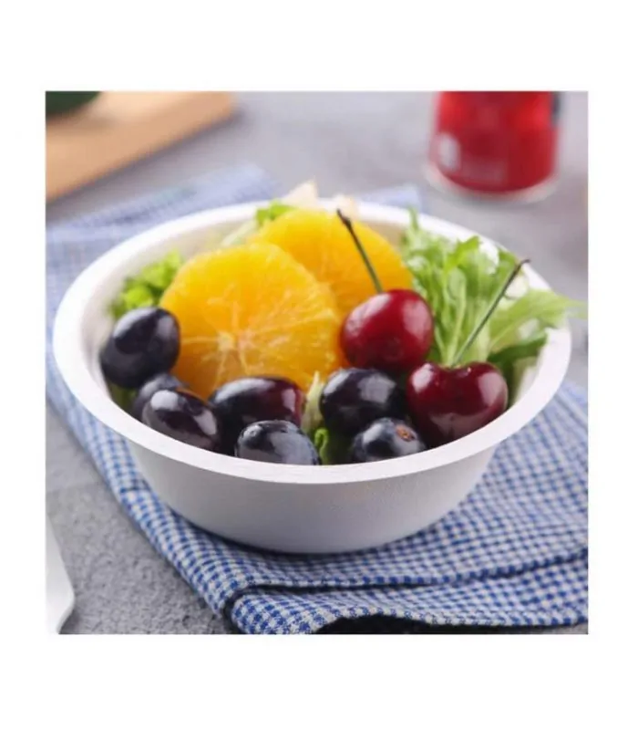 Bol biodegradable blanco