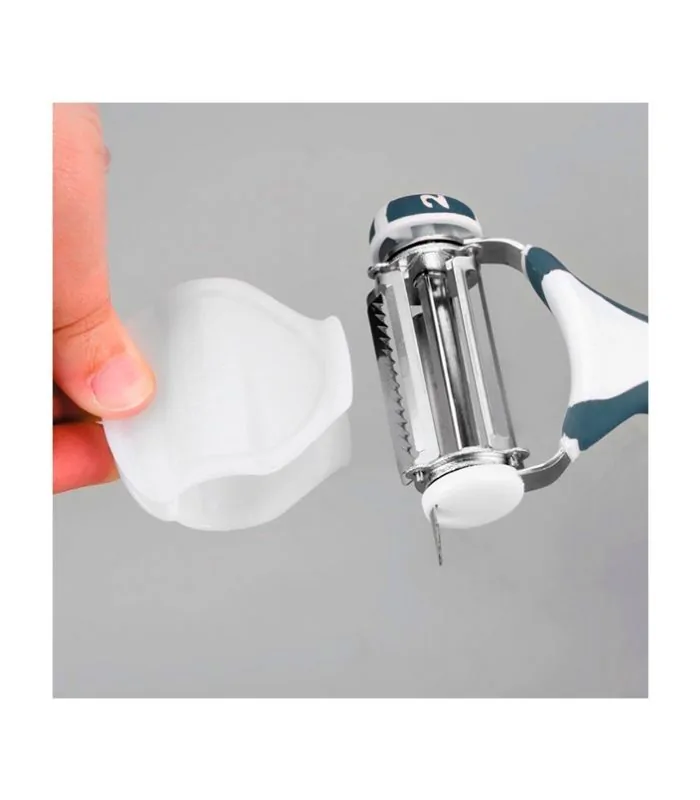 Pelador con cuchillas giratorias