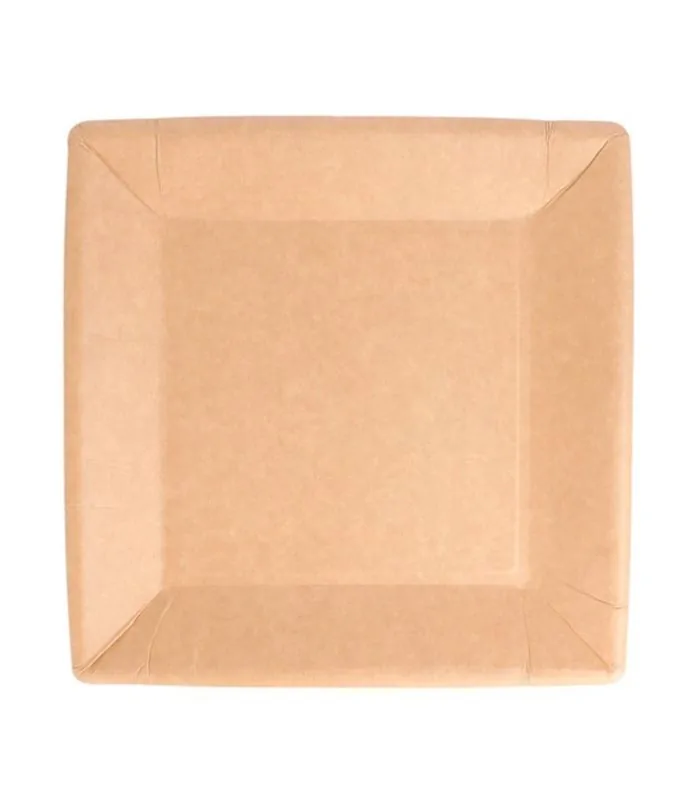 Platos de cartón biodegradable