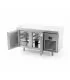 mesa refrigerada central con dos puertas
