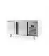 mesa refrigerada central de acero inoxidable