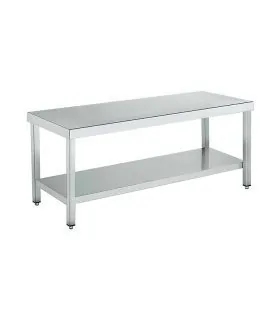 Distform Mesa de trabajo central con estante 900x600