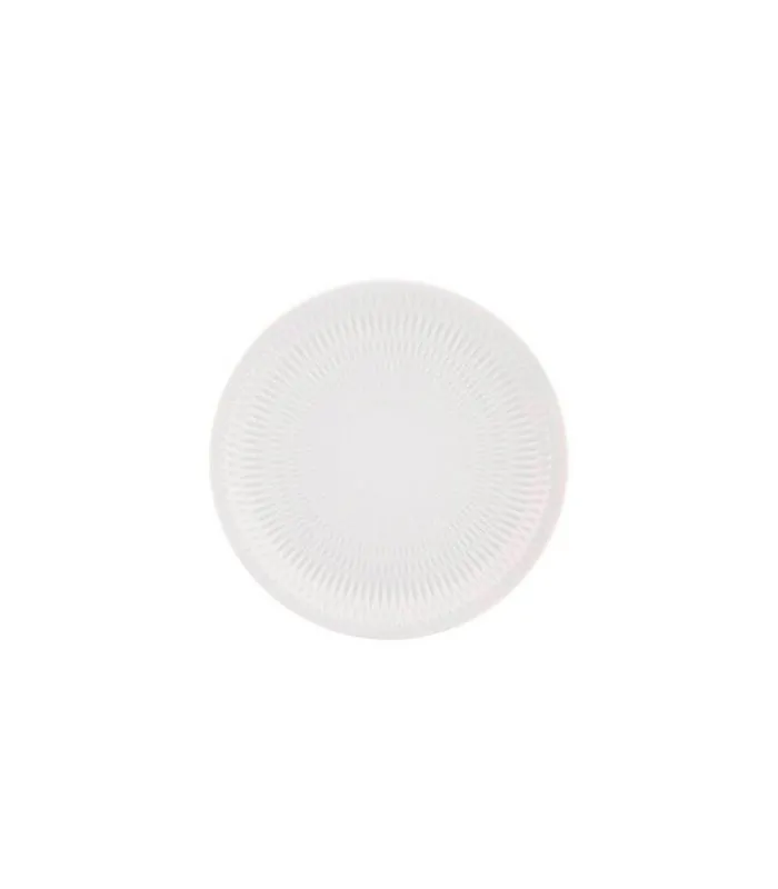 plato de postre de porcelana blanco utopia