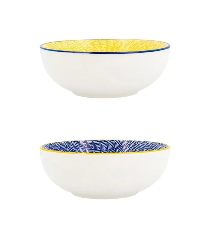 bol estampado amarillo y azul pippa