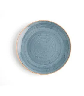 plato llano terra azul