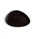 Plato triangular Antracita 21cm negro