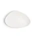 Plato triangular Antracita 29cm blanco