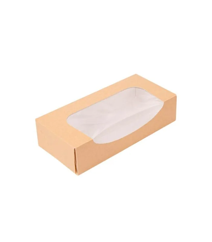 Envase desechable con ventana