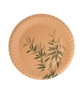 Plato llano desechable Feel Green