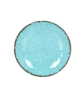 plato llano guayaba azul de melamina