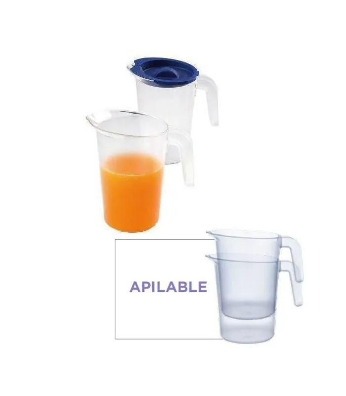 AMC jarra apilable de policarbonato