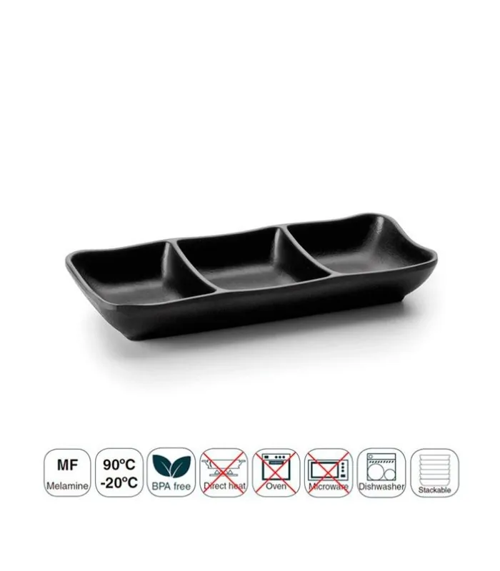 Fuente salsas melamina