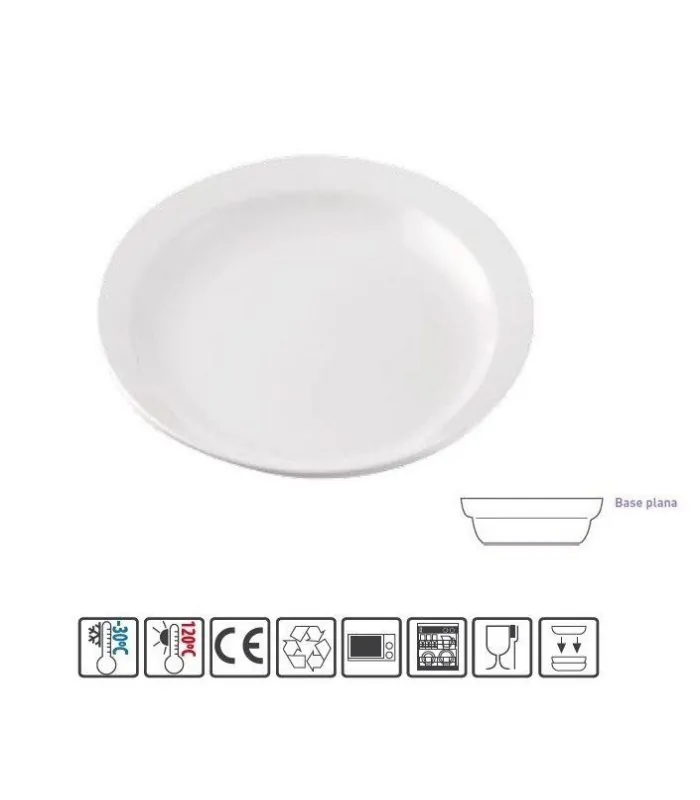 plato hondo de policarbonato AMC