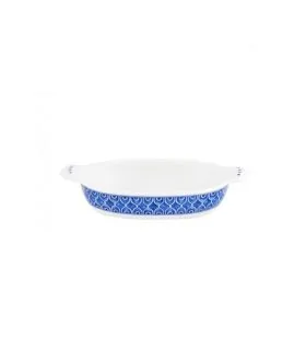 Vista Alegre fuente horno oval 25cm con Alas Azure Lux