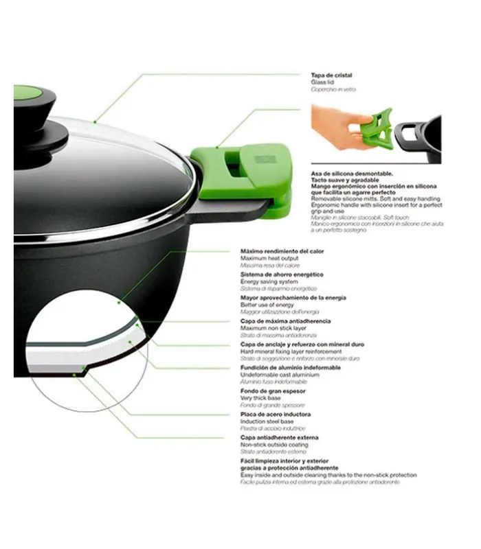 características cacerola alta Prior de Bra