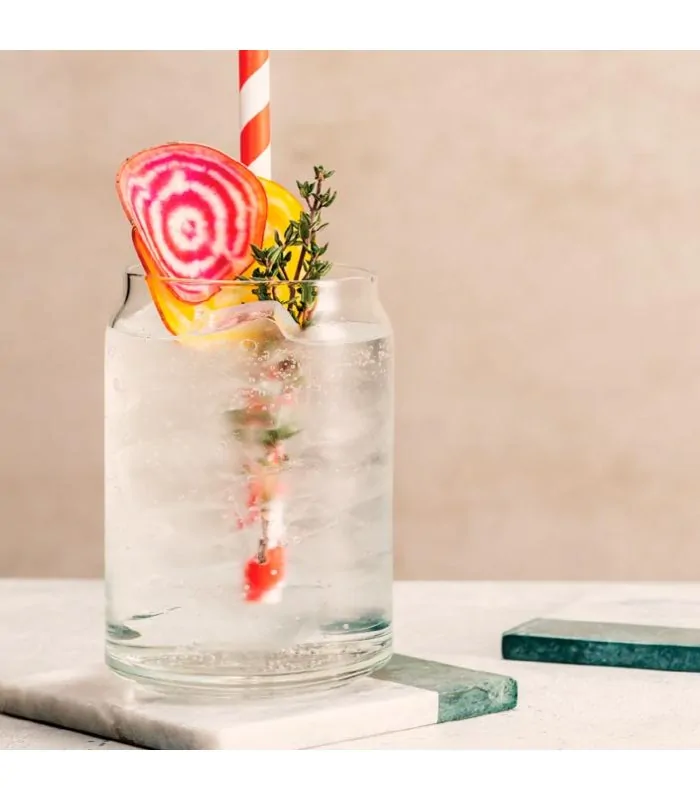 Vaso lata cristal beverage