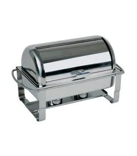 chafing dish de tapa enrollable o rolltop con cubeta gn 1/1 de profundidad de 65 mm de APS