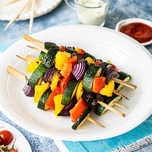 Brochetas de verduras